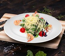 Салат Рукола с креветками