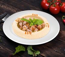 Хумус с мясом
