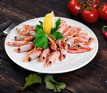 Отварные креветки