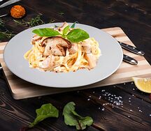 Феттуччине с грибами