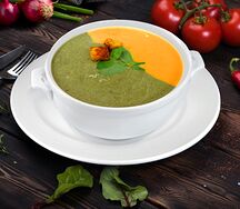 Крем-суп из тыквы и шпината