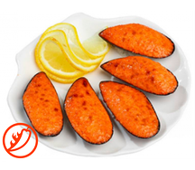 Мидии запеченные острые