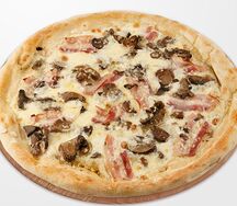 Пицца Сыр-бекон-грибы