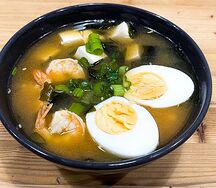 Миёк с креветками