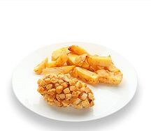 Котлета Пожарская с картофелем по-деревенски