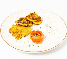Драники с лососем