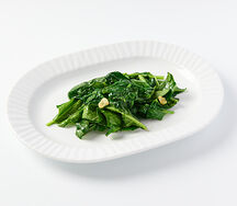 Шпинат с чесноком