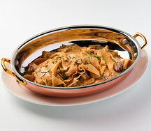 Паппарделле с белыми грибами