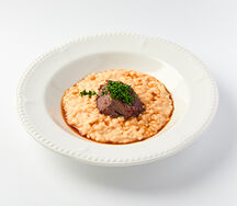 Ризотто с телячьими щечками