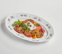 Печеные томаты с сербской брынзой