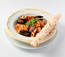 Спагетти с морепродуктами