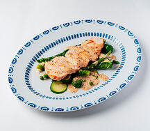 Куриная грудка гриль с овощами