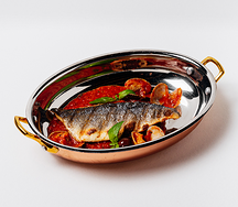 Филе сибаса с цукини и соусом гуацетто