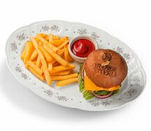 Мини-бургер с картофелем фри