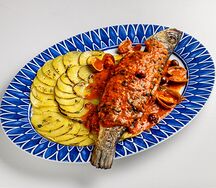 Сибас в соусе аква пацца 700