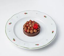 Тарталетка малина-шоколад