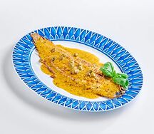 Морской язык с соусом Cafe de Paris за 700 г