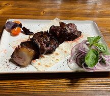 Шашлык из бараньей печени