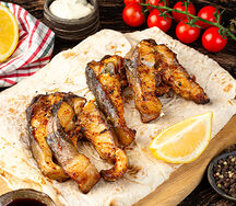 Осетрина на углях