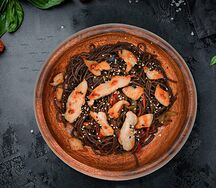 Лапша гречневая с курицей