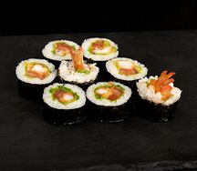 Ролл цезарь с креветкой