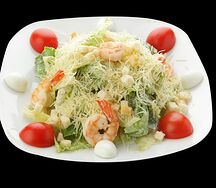 Салат Цезарь с креветками