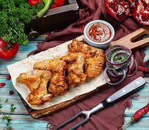 Шашлык из куриных крыльев