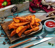 Картофель дольками