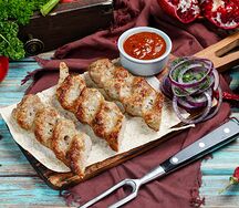 Люля-кебаб из краба и креветки