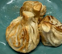 Хинкали жареные с говядиной