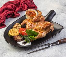 Цыпленок с овощами гриль
