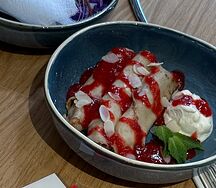 Блинчики с творогом и бананом
