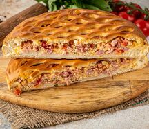 Пирог с ветчиной и сыром
