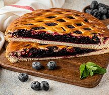 Пирог с черникой