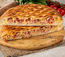 Пирог с ветчиной и сыром