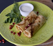 Блинчики с мясом