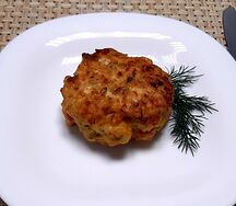 Оладьи рыбные