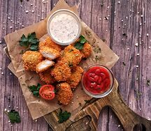 Наггетсы куриные с кетчупом
