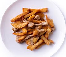 Картошка жареная со свининой