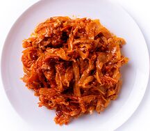 Тушеная капуста с свининой