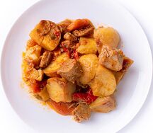 Жаркое из свинины с картошкой