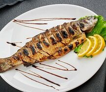 Сибас на мангале