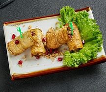 Рулет из баклажанов