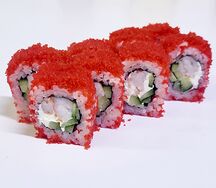 Калифорния с тигровой креветкой