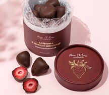 Сублимированная клубника в темном шоколаде M