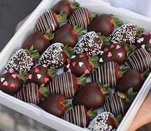 Клубника в шоколаде Темная ночь L