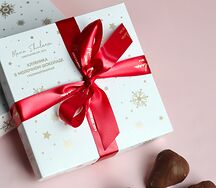 Клубника сублимированная в молочном шоколаде Новогодняя