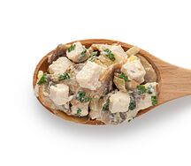 Цыпленок с жареными грибами