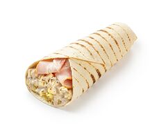 Патата с беконом и омлетом