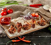 Шашлык из куриных крыльев